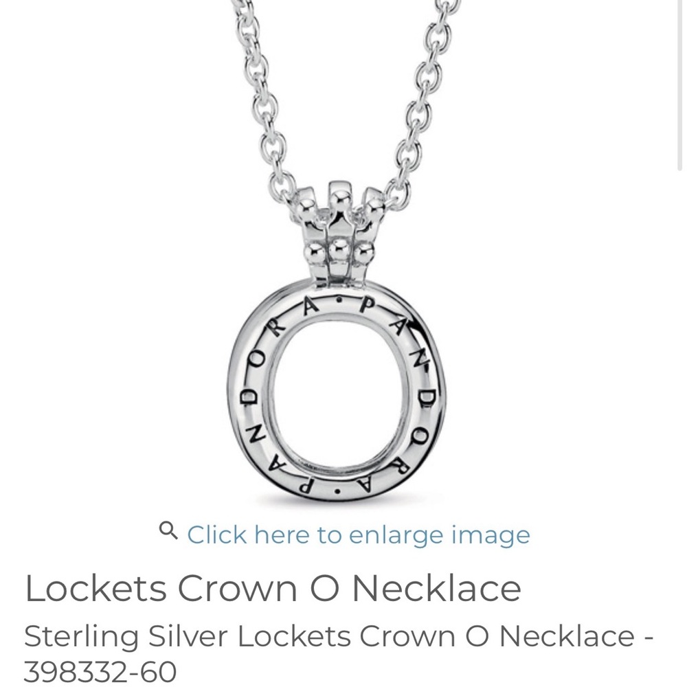 New Pandora Locket Crown O Necklace